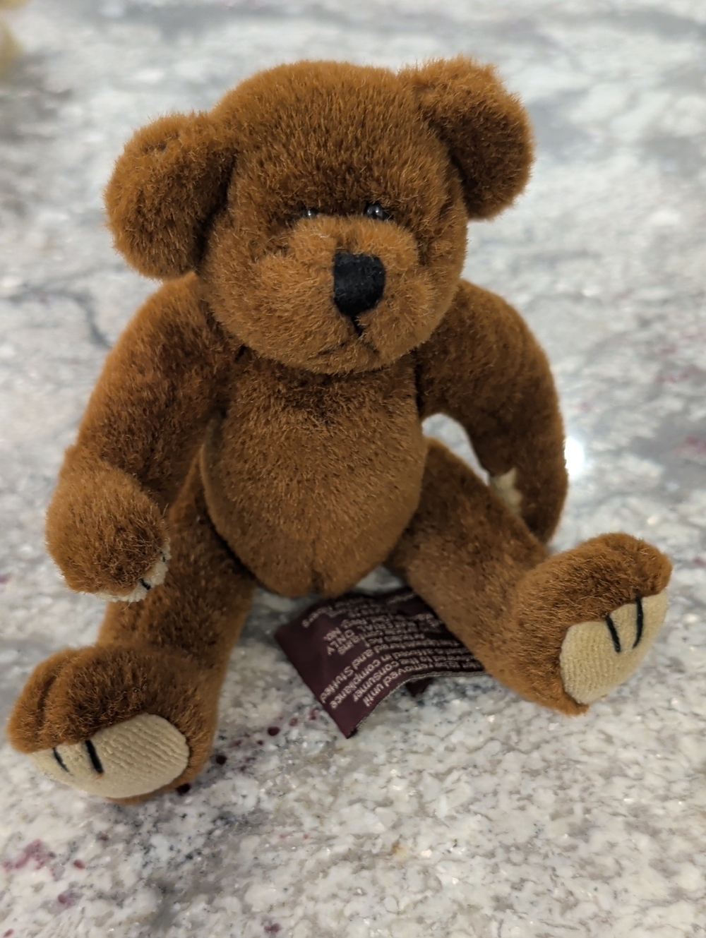 Vintage Ty Attic Treasures Teddy Bear Plush 1993 Brown Stuffed Animal Toy 8"